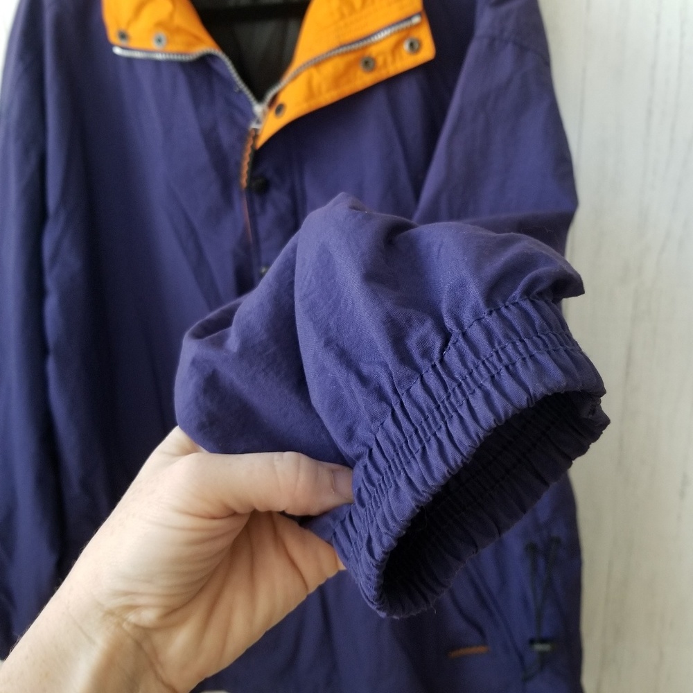 Vintage ADIDAS Drawstring Snap Pullover X-Large - Picture 2 of 7